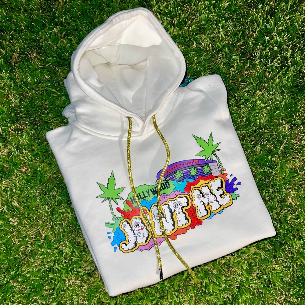 JOINT ME 💛 GOLD CRYSTAL HOODIE SWAROVSKI WHITE